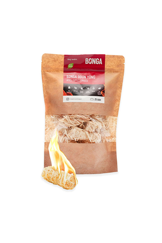 Bonga Odun Yünü Tutuşturucu 25 Adet