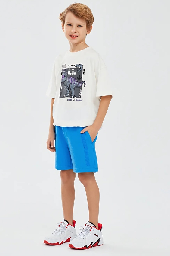 Skechers Erkek Çocuk Şort SK241097 400 Mavi Skechers Erkek Çocuk Şort SK241097 400 Mavi