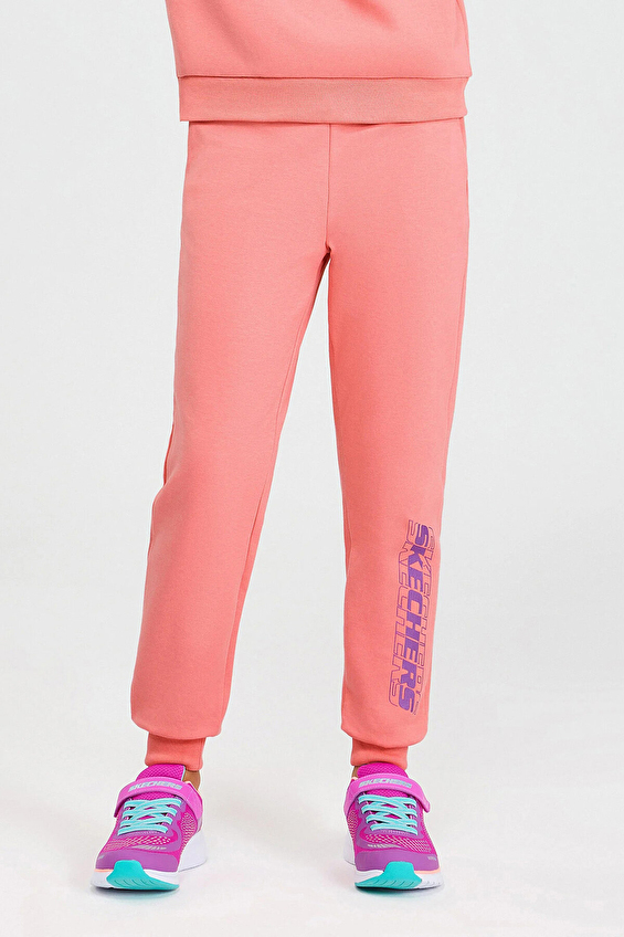 Skechers Kız Çocuk Eşofman Alt SK242054 611 Pembe Skechers Kız Çocuk Eşofman Alt SK242054 611 Pembe