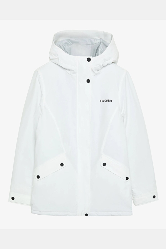 Skechers Kadın Ceket S242041 100 Beyaz Skechers Kadın Ceket S242041 100 Beyaz