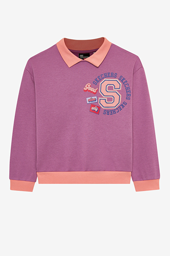 Skechers Kız Çocuk Sweatshirt SK242034-499 Skechers Kız Çocuk Sweatshirt SK242034-499