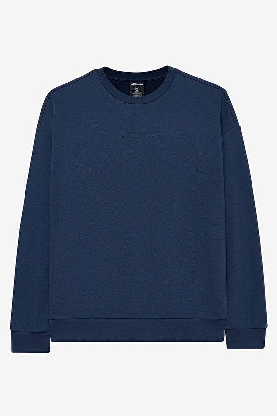 Skechers Bisiklet Yaka Essential Erkek Sweatshirt S242113 410 Lacivert Skechers Bisiklet Yaka Essential Erkek Sweatshirt S242113 410 Lacivert