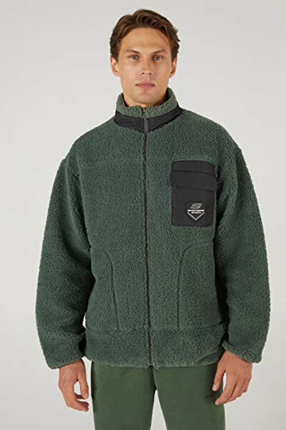 Skechers Erkek Ceket S242184 801 Haki Skechers Erkek Ceket S242184 801 Haki