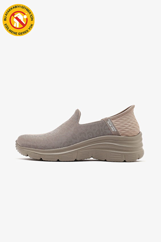 Skechers Kadın Fashion Fit Slip ins Ayakkabı 896414TK TPE Bej Skechers Kadın Fashion Fit Slip ins Ayakkabı 896414TK TPE Bej