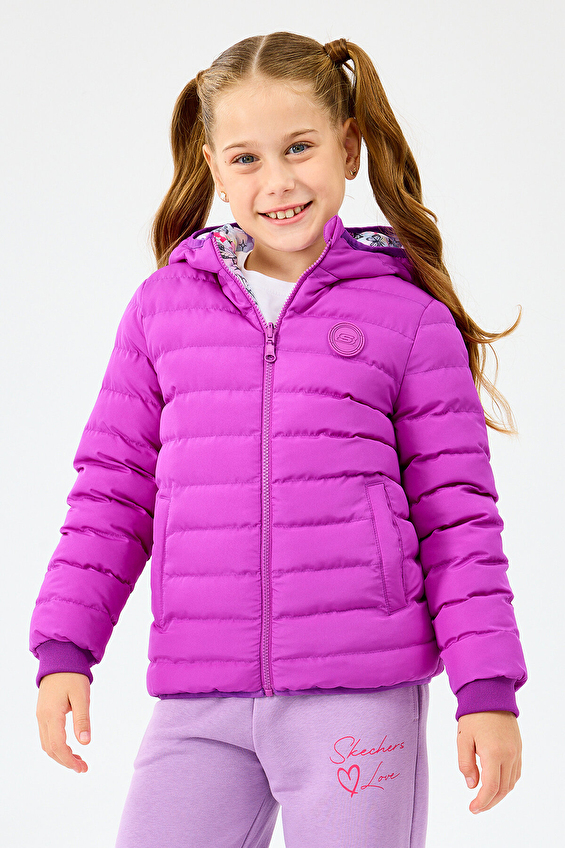 Skechers Kız Çocuk Ceket SK2520079 Mor Skechers Kız Çocuk Ceket SK2520079 Mor