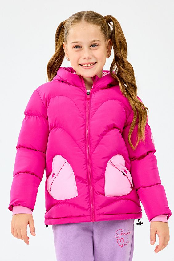 Skechers Kız Çocuk Ceket SK2520039 Fuşya Skechers Kız Çocuk Ceket SK2520039 Fuşya