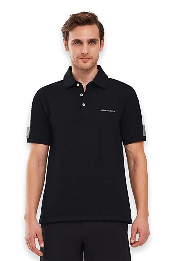 Skechers Erkek Polo Yaka Tişört S221047 3817 Siyah Skechers Erkek Polo Yaka Tişört S221047 3817 Siyah