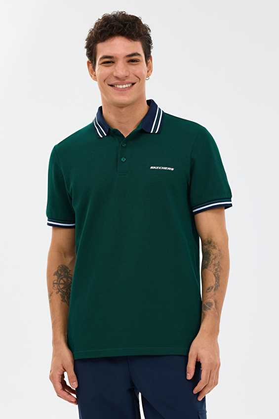 Skechers Erkek Polo Yaka Tişört S2610080 4222 Yeşil Skechers Erkek Polo Yaka Tişört S2610080 4222 Yeşil
