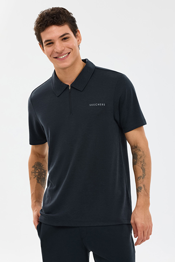 Skechers Erkek Polo Yaka Tişört S2610086 3817 Siyah Skechers Erkek Polo Yaka Tişört S2610086 3817 Siyah