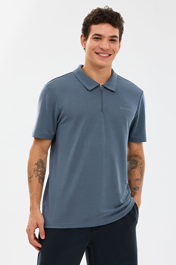 Skechers Erkek Polo Yaka Tişört S2610086 3998 Gri Skechers Erkek Polo Yaka Tişört S2610086 3998 Gri