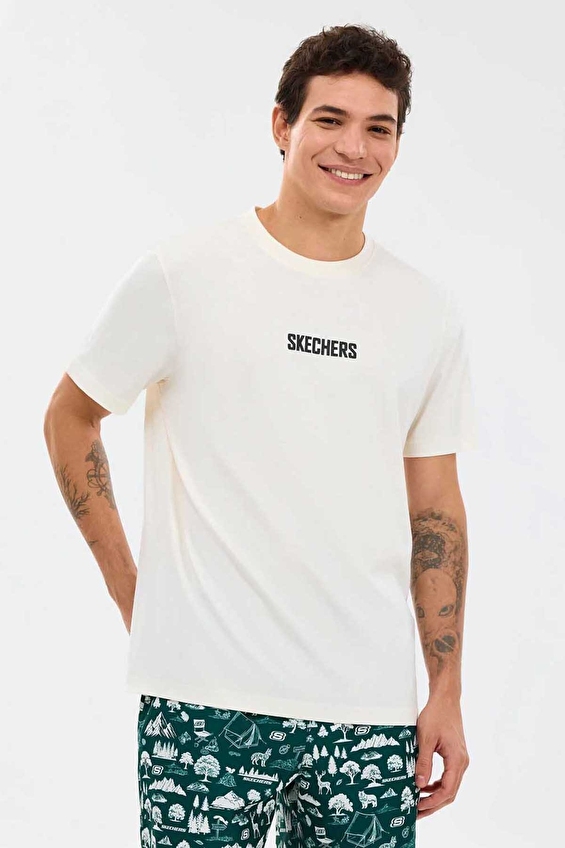 Skechers Erkek Tişört S2610115 3855 Beyaz Skechers Erkek Tişört S2610115 3855 Beyaz