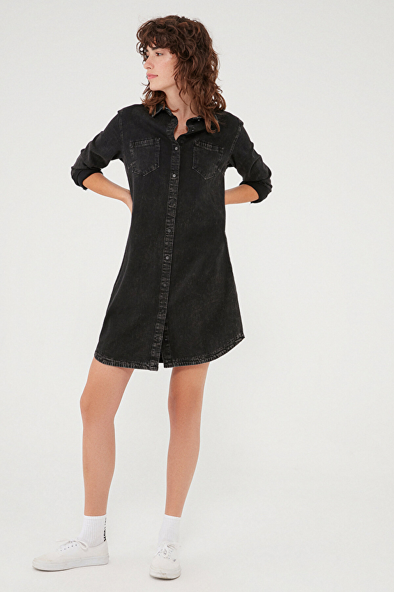 Mavi Kadın Kot Elbise M130656 34926 Gri melanj Mavi Kadın Kot Elbise M130656 34926 Gri melanj