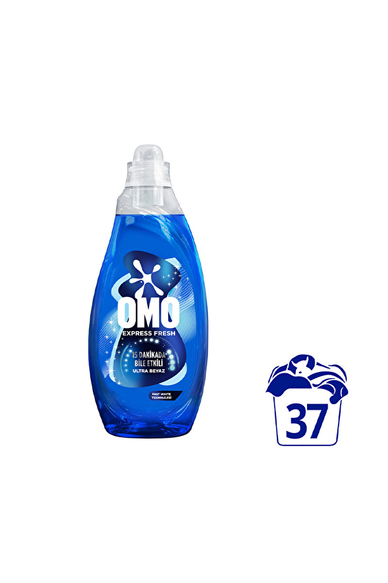 Omo Express Fresh Ultra Beyaz Sıvı Çamaşır Deterjanı 1480 ml