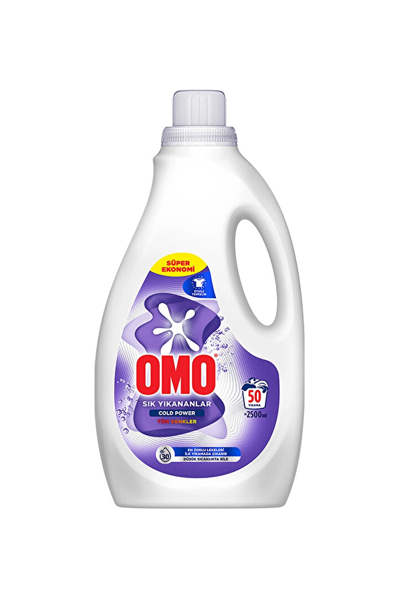 Omo Sıvı Çamaşır Deterjanı Sık Yıkananlar 50 Yıkama 2500 ml
