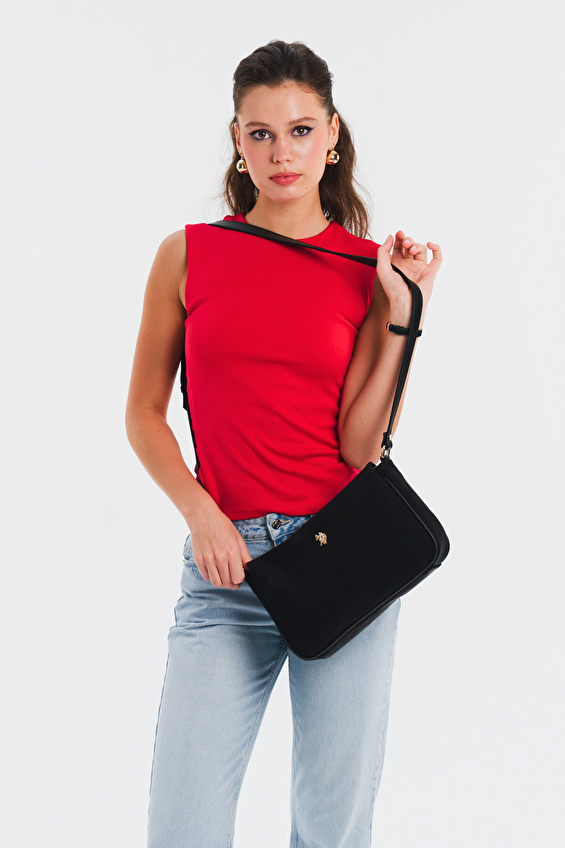 U.S. Polo Assn. Kadın Postacı Çantası US25626 Siyah U.S. Polo Assn. Kadın Postacı Çantası US25626 Siyah