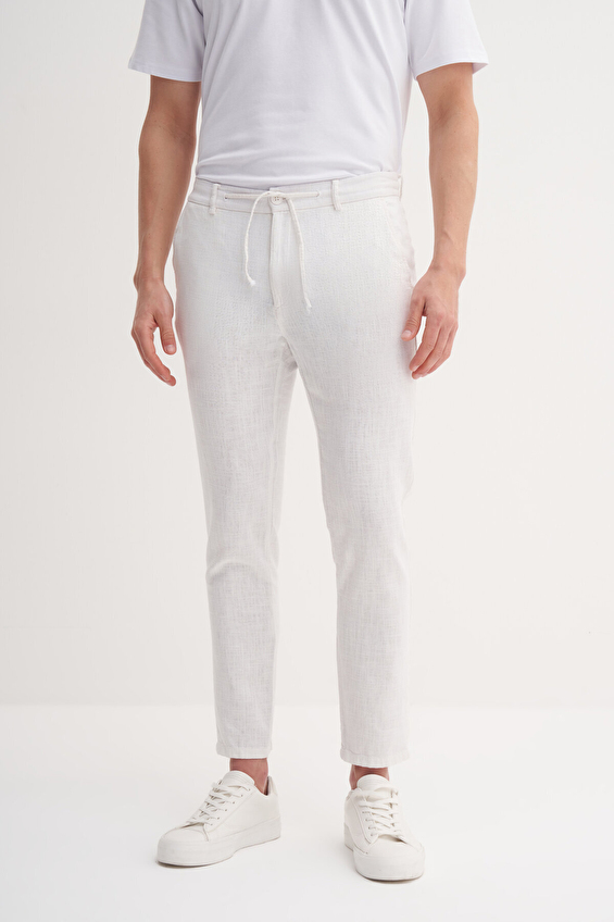 Cazador Jogger Fit Erkek Pantolon 25YCEED00008 Beyaz Cazador Jogger Fit Erkek Pantolon 25YCEED00008 Beyaz