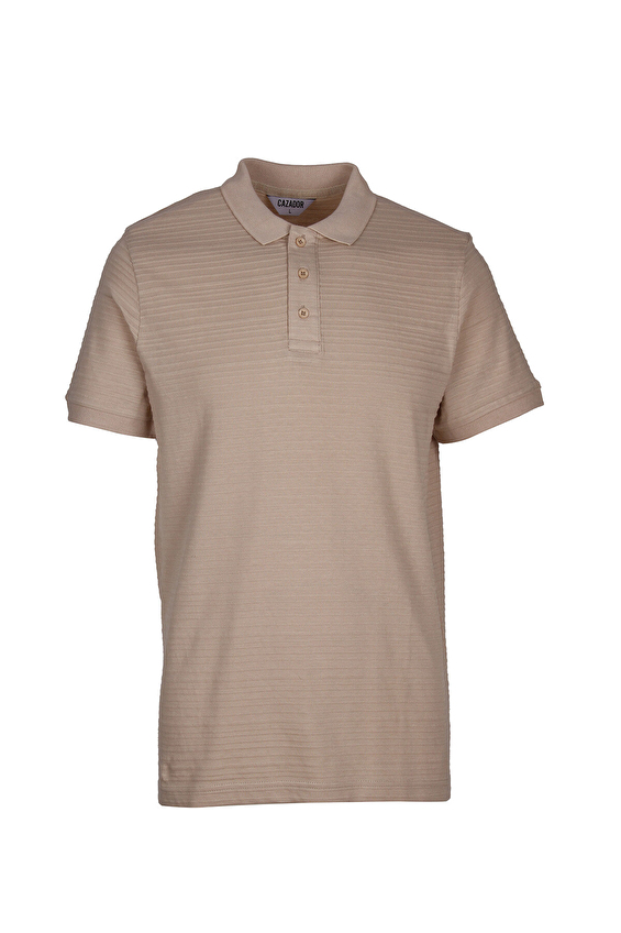 Cazador Polo Yaka Regular Fit Erkek Tişört 25YCEEO04221 Bej Cazador Polo Yaka Regular Fit Erkek Tişört 25YCEEO04221 Bej