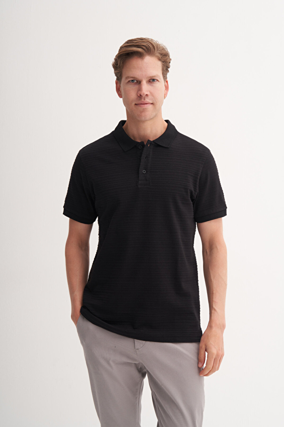 Cazador Polo Yaka Regular Fit Erkek Tişört 25YCEEO04221 Siyah Cazador Polo Yaka Regular Fit Erkek Tişört 25YCEEO04221 Siyah