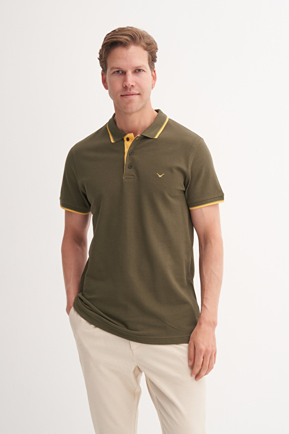 Cazador Polo Yaka Slim Fit Erkek Tişört 25YCEEO04614 Haki Cazador Polo Yaka Slim Fit Erkek Tişört 25YCEEO04614 Haki