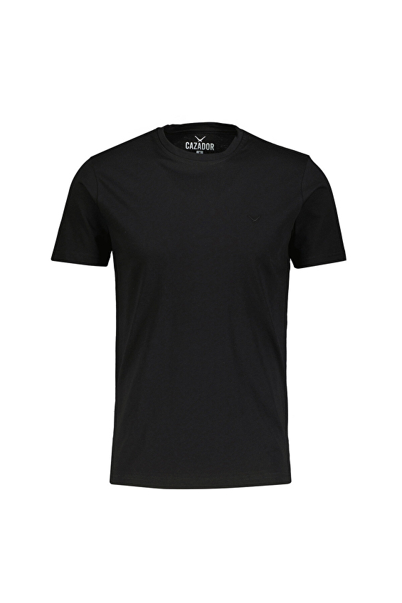 Cazador Slim Fit Bisiklet Yaka Erkek Tişört 25YCEEO04623 Siyah Cazador Slim Fit Bisiklet Yaka Erkek Tişört 25YCEEO04623 Siyah