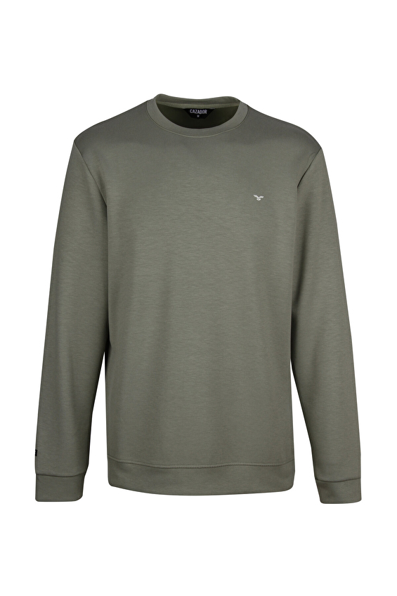 Cazador Regular Fit Erkek Sweatshırt 53140 Haki Cazador Regular Fit Erkek Sweatshırt 53140 Haki