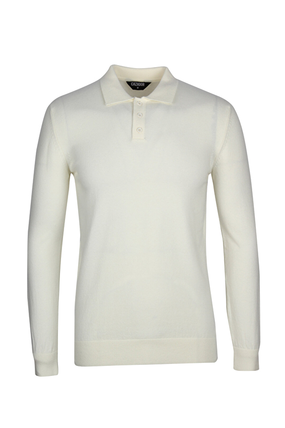 Cazador Slim Fit Erkek Kazak 33265 Ekru Cazador Slim Fit Erkek Kazak 33265 Ekru