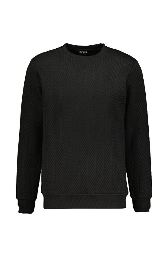 Cazador Regular Fit Erkek Sweatshırt 53395 Siyah Cazador Regular Fit Erkek Sweatshırt 53395 Siyah