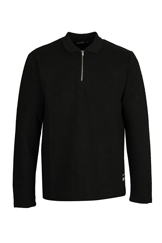 Cazador Regular Fit Erkek Sweatshırt 53420 Siyah Cazador Regular Fit Erkek Sweatshırt 53420 Siyah