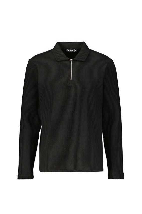 Cazador Regular Fit Erkek Sweatshırt 53710 Siyah Cazador Regular Fit Erkek Sweatshırt 53710 Siyah