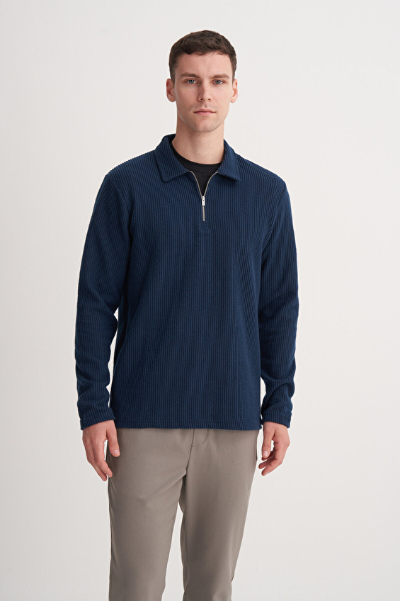 Cazador Regular Fit Erkek Sweatshırt 53710 Lacivert Cazador Regular Fit Erkek Sweatshırt 53710 Lacivert