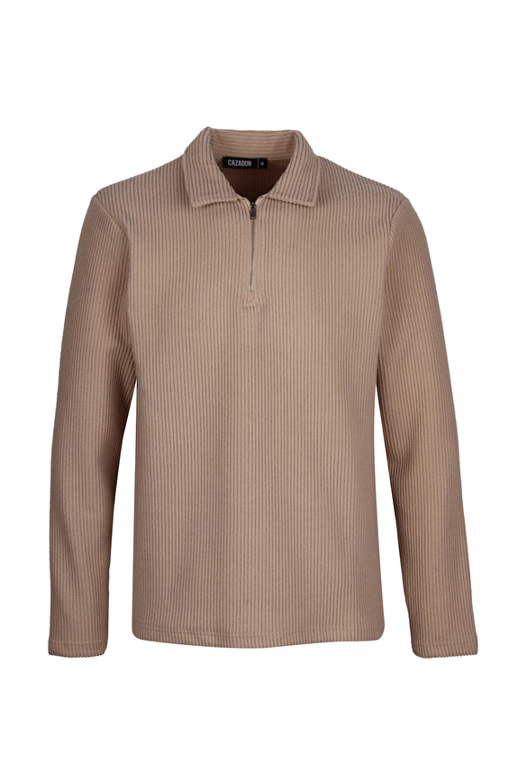 Cazador Regular Fit Erkek Sweatshırt 53710 Bej Cazador Regular Fit Erkek Sweatshırt 53710 Bej