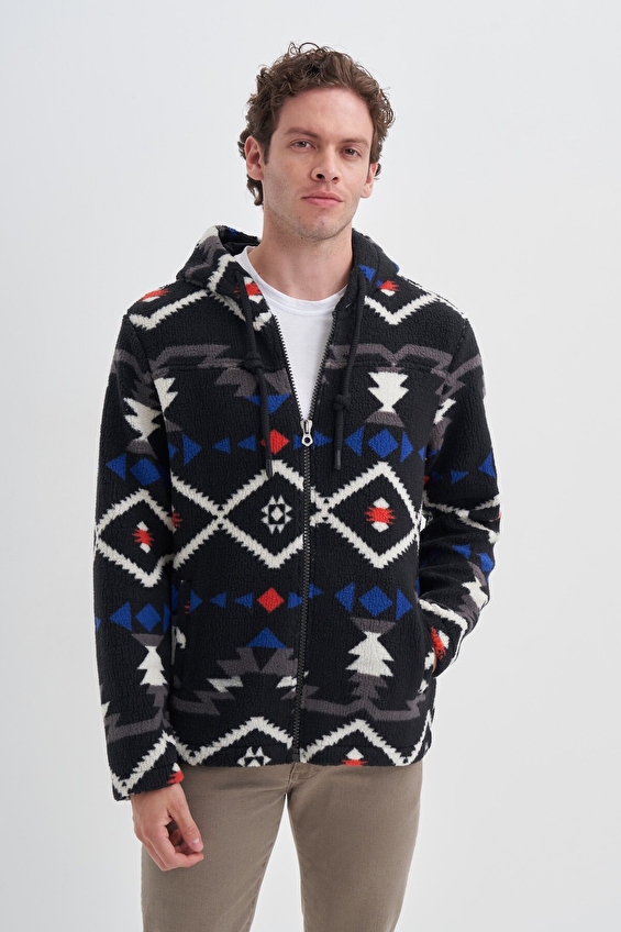 Cazador Regular Fit Erkek Hırka 50940 Siyah Cazador Regular Fit Erkek Hırka 50940 Siyah