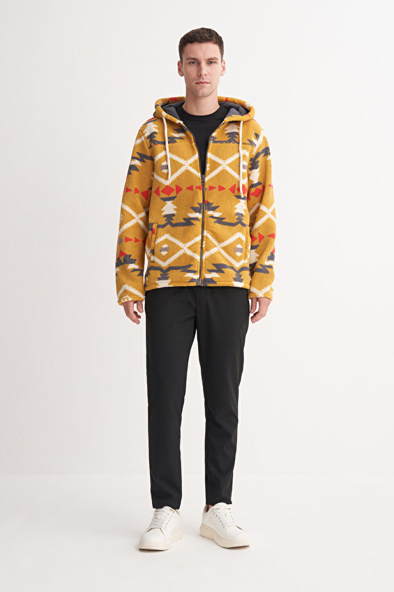 Cazador Regular Fit Erkek Hırka 50940 Hardal Cazador Regular Fit Erkek Hırka 50940 Hardal