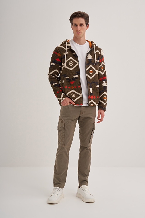 Cazador Regular Fit Erkek Hırka 50940 Haki Cazador Regular Fit Erkek Hırka 50940 Haki