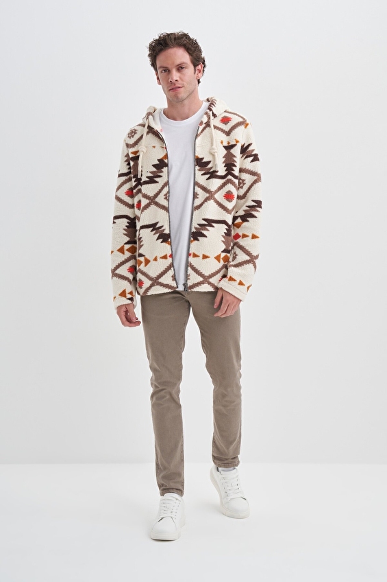 Cazador Regular Fit Erkek Hırka 50940 Ekru Cazador Regular Fit Erkek Hırka 50940 Ekru