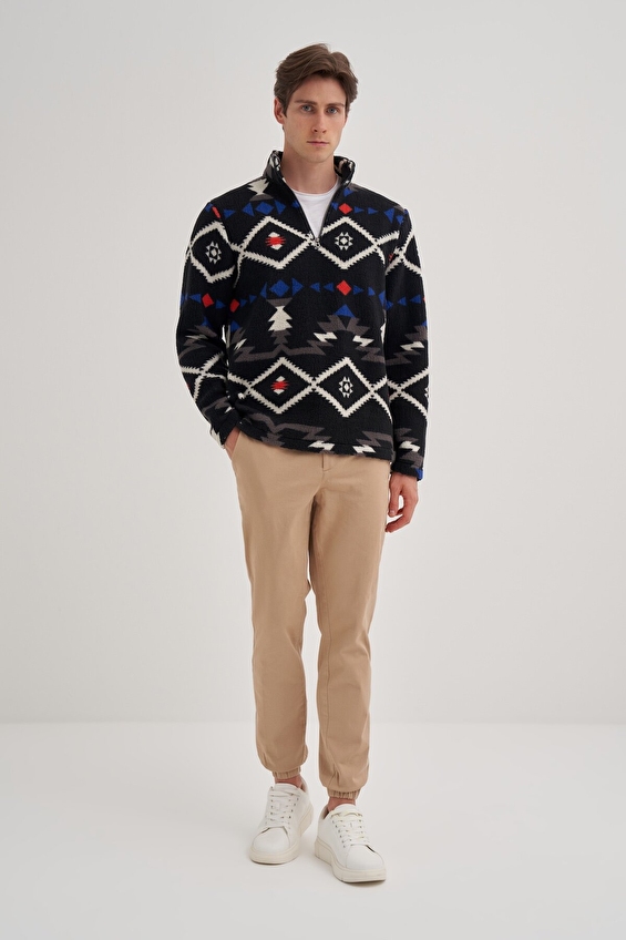 Cazador Regular Fit Erkek Sweatshırt 52440 Siyah Cazador Regular Fit Erkek Sweatshırt 52440 Siyah