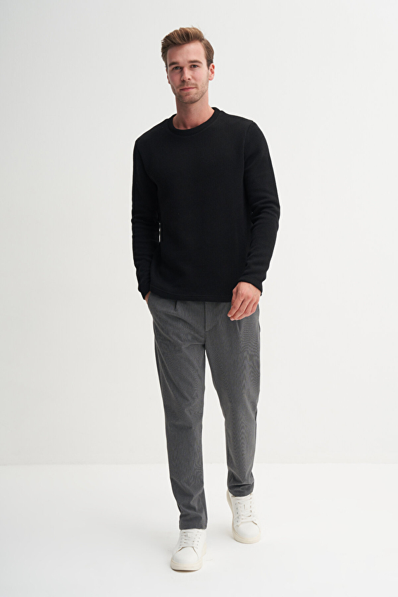 Cazador Regular Fit Erkek Sweatshırt 53035 Siyah Cazador Regular Fit Erkek Sweatshırt 53035 Siyah