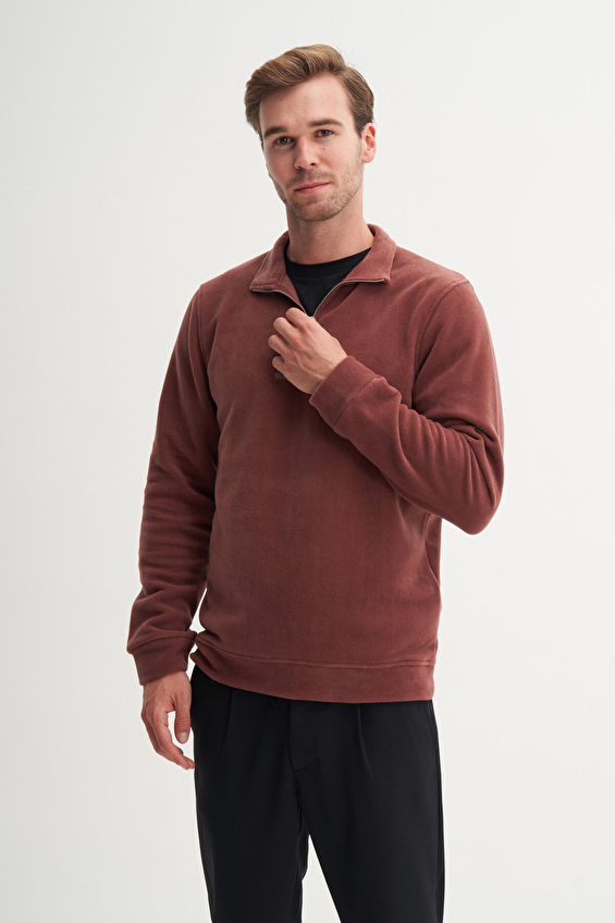 Cazador Regular Fit Erkek Sweatshırt 53200 Gül kurusu Cazador Regular Fit Erkek Sweatshırt 53200 Gül kurusu