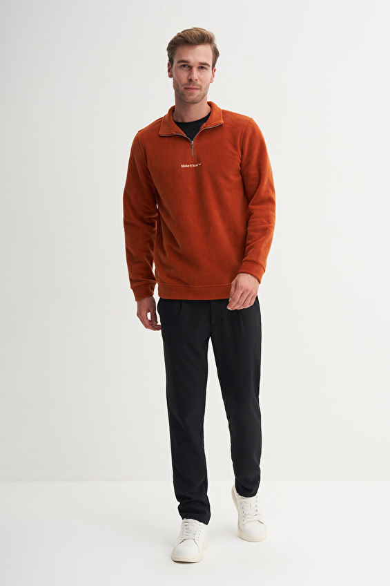 Cazador Regular Fit Erkek Sweatshırt 53200 Tarçın Cazador Regular Fit Erkek Sweatshırt 53200 Tarçın