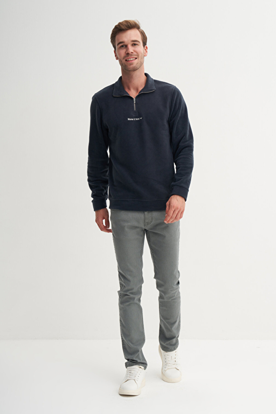 Cazador Regular Fit Erkek Sweatshırt 53200 Açık mavi Cazador Regular Fit Erkek Sweatshırt 53200 Açık mavi