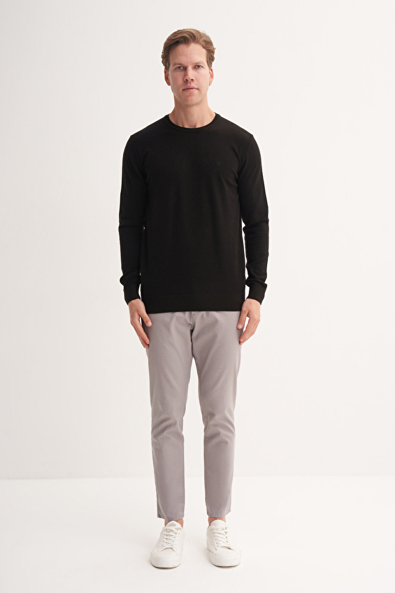 Cazador Slim Fit Erkek Kazak 33155 Siyah Cazador Slim Fit Erkek Kazak 33155 Siyah