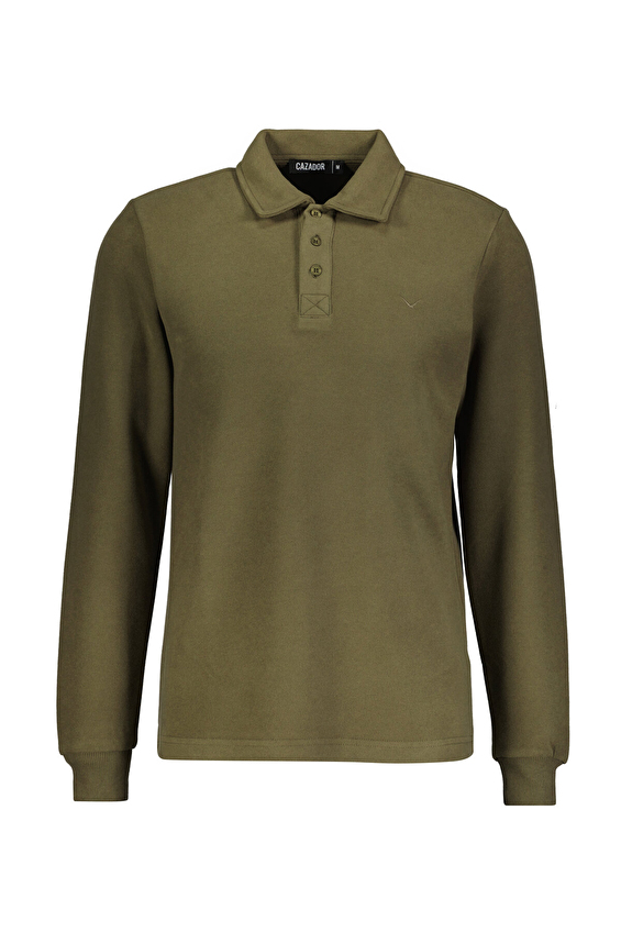 Cazador Slim Fit Erkek Sweatshırt 56460 Haki Cazador Slim Fit Erkek Sweatshırt 56460 Haki