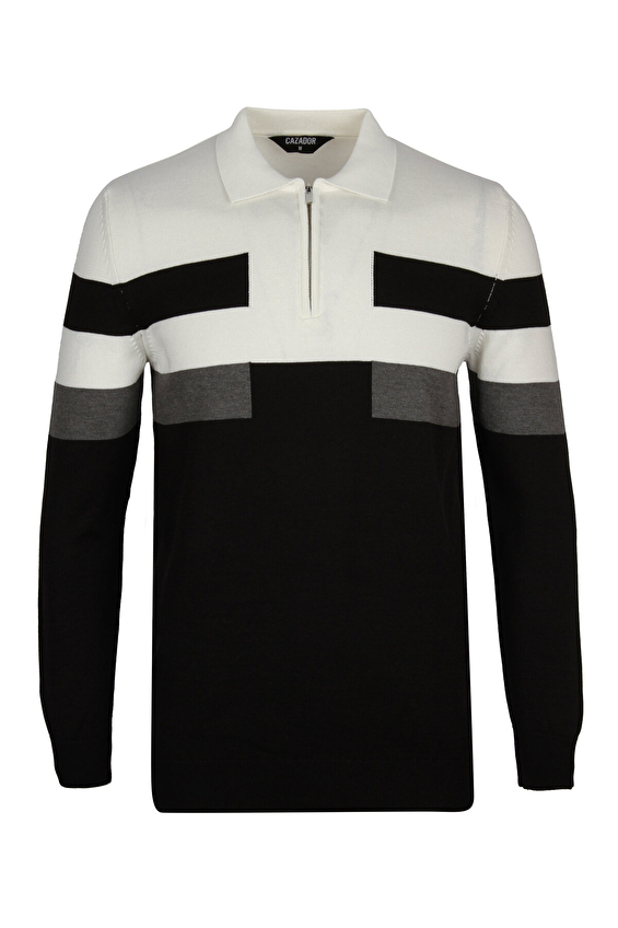 Cazador Slim Fit Erkek Kazak 33145 Siyah Cazador Slim Fit Erkek Kazak 33145 Siyah