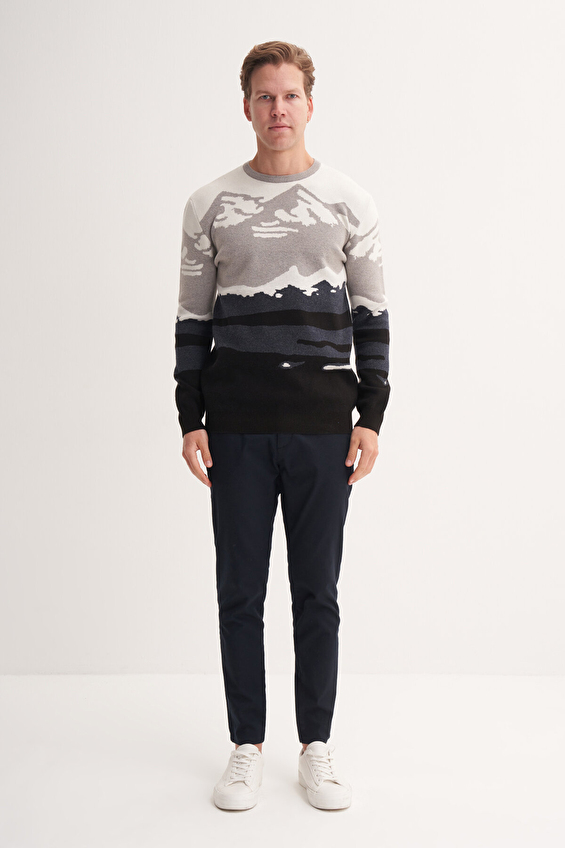 Cazador Slim Fit Erkek Kazak 33235 Ekru Cazador Slim Fit Erkek Kazak 33235 Ekru