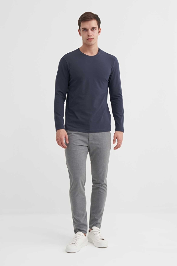 Cazador Slim Fit Erkek Sweatshırt 56060 Antrasit