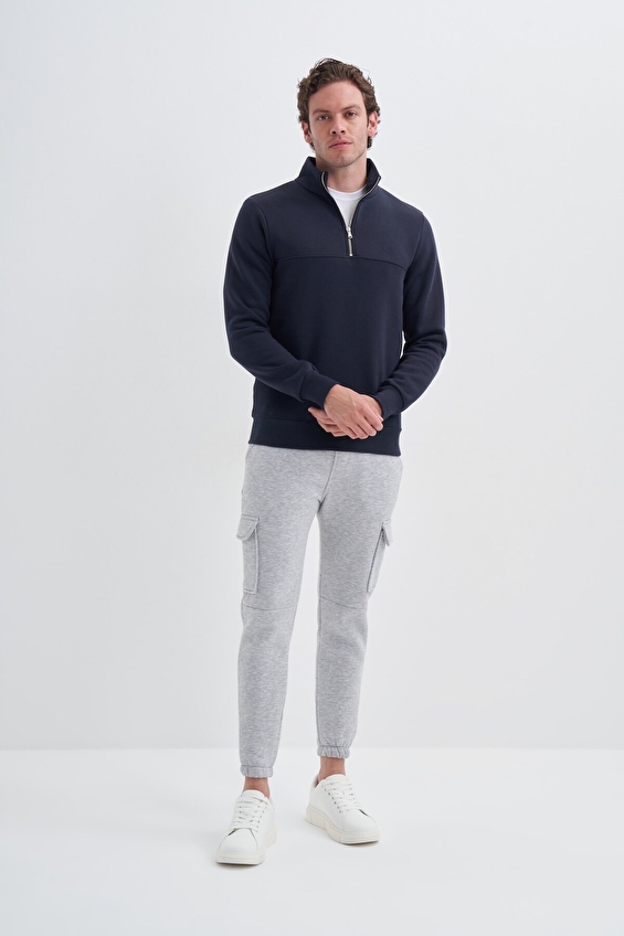 Cazador Slim Fit Erkek Sweatshırt 56180 Lacivert Cazador Slim Fit Erkek Sweatshırt 56180 Lacivert