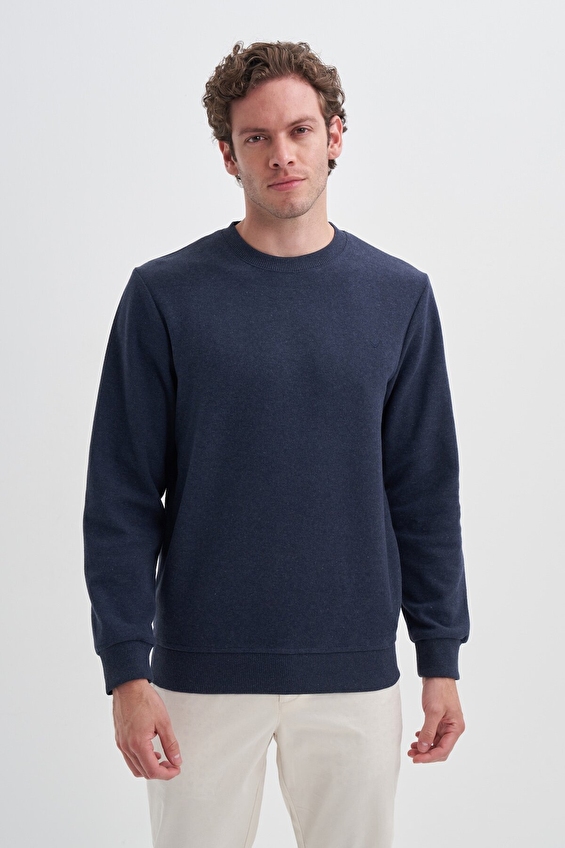 Cazador Slim Fit Erkek Sweatshırt 56210 Lacivert Cazador Slim Fit Erkek Sweatshırt 56210 Lacivert