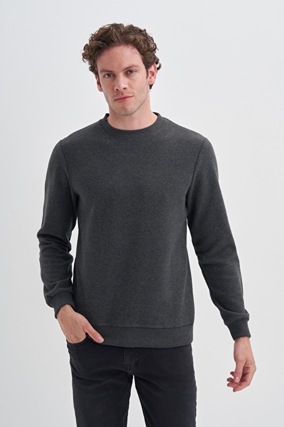 Cazador Slim Fit Erkek Sweatshırt 56210 Koyu yeşil Cazador Slim Fit Erkek Sweatshırt 56210 Koyu yeşil