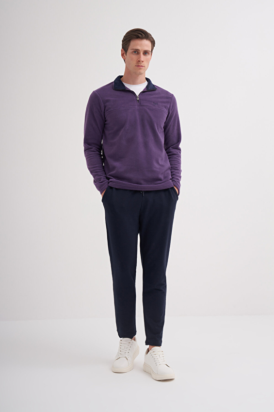 Cazador Regular Fit Erkek Sweatshırt 56320 Mor Cazador Regular Fit Erkek Sweatshırt 56320 Mor