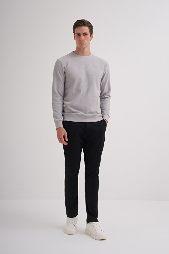 Cazador Slim Fit Erkek Sweatshırt 51520 Gri Cazador Slim Fit Erkek Sweatshırt 51520 Gri